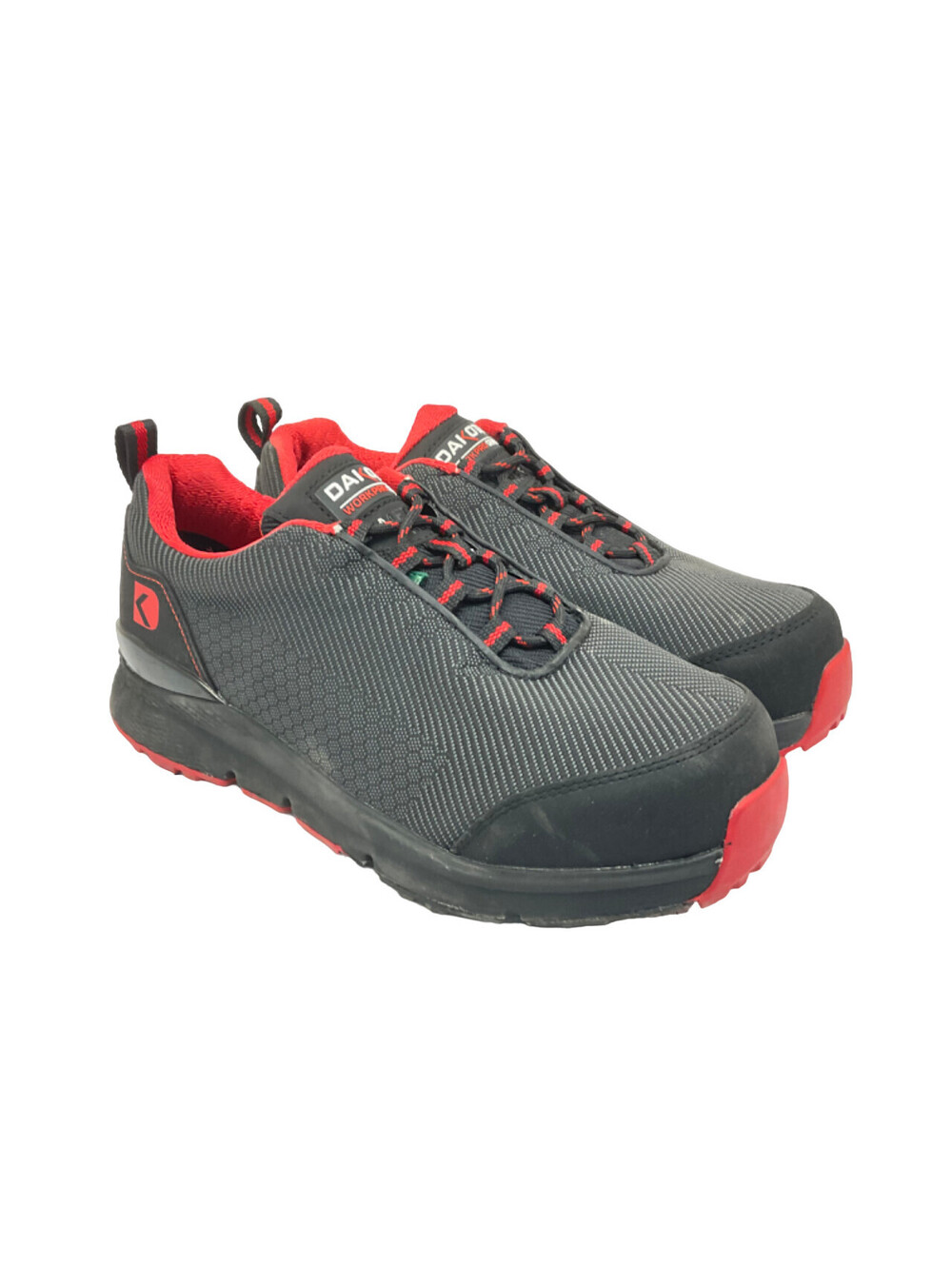 DAKOTA Men's Low-Cut 2410 Quad Comfort CTCP SR Work Shoes Black/Red Size 9M
